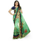 Fabulous Georgette Floral Print Saree With Blouse Piece