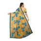 Fabulous Georgette Floral Print Saree With Blouse Piece