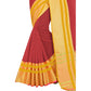 Superb Jacquard Striped Saree With Blouse Piece