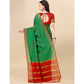 Charming Cotton Silk Checkered Saree With Blouse Piece