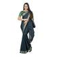 Gracious Cotton Blend Plain Saree With Blouse Piece