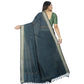 Gracious Cotton Blend Plain Saree With Blouse Piece