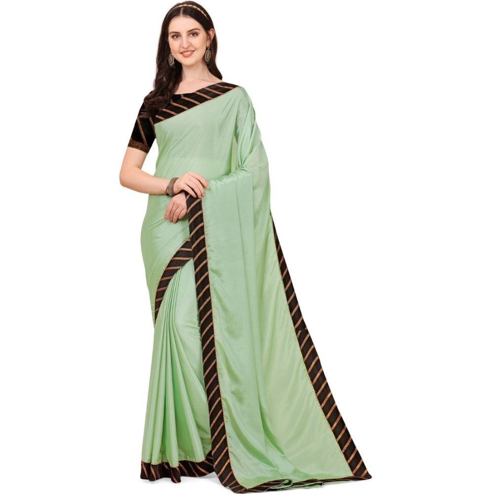 Gracious Chiffon Self Design Saree With Blouse Piece