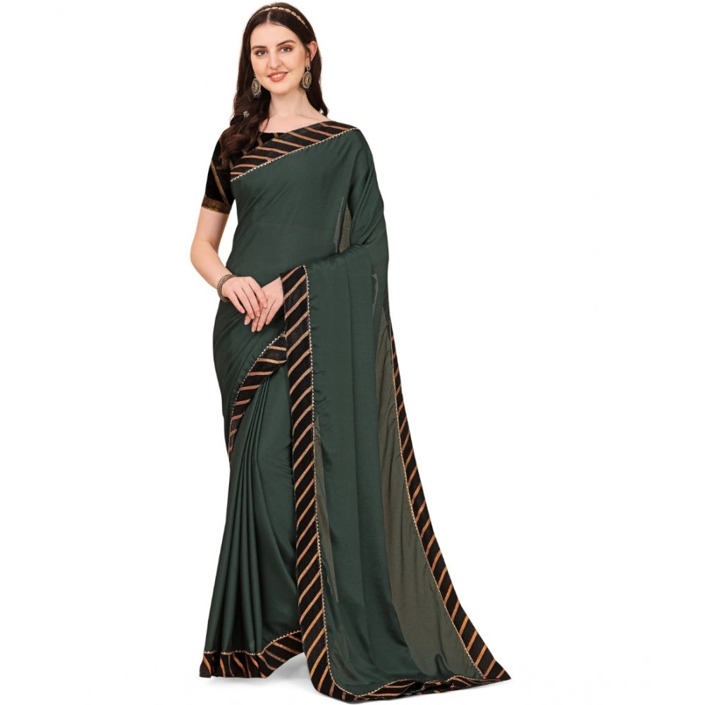 Gracious Chiffon Self Design Saree With Blouse Piece