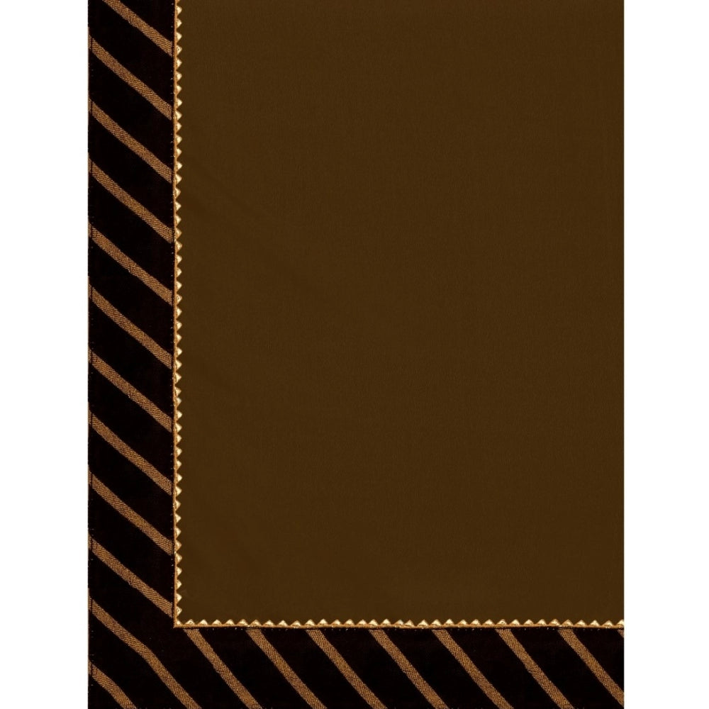 Gracious Chiffon Self Design Saree With Blouse Piece