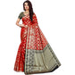Tremendous Jacquard Woven Saree With Blouse Piece