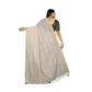 Gracious Cotton Blend Plain Saree With Blouse Piece