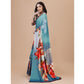 Fantastic Crepe Digital Print Saree With Blouse Piece