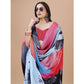 Fantastic Crepe Digital Print Saree With Blouse Piece