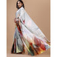 Fantastic Crepe Digital Print Saree With Blouse Piece