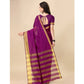 Delightful Cotton Silk Striped Saree With Blouse Piece