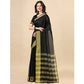 Delightful Cotton Silk Striped Saree With Blouse Piece