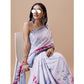 Fantastic Crepe Digital Print Saree With Blouse Piece