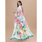 Fantastic Crepe Digital Print Saree With Blouse Piece