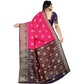 Appealing Silk Blend Woven Saree With Blouse Piece