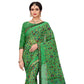Fabulous Georgette Floral Print Saree With Blouse Piece