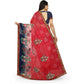 Fabulous Georgette Floral Print Saree With Blouse Piece