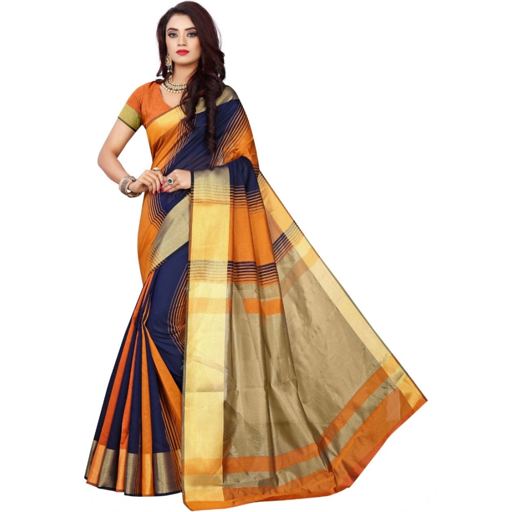 Tremendous Jacquard Woven Saree With Blouse Piece