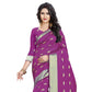 Sophisticated Silk Blend Woven Saree With Blouse Piece