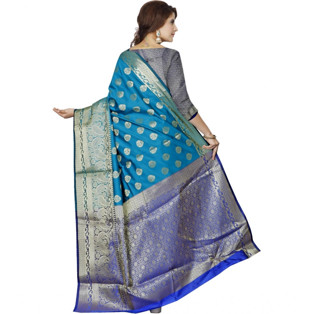 Superb Jacquard Woven Saree With Blouse Piece