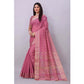 Sophisticated Silk Blend Woven Saree With Blouse Piece
