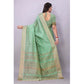 Sophisticated Silk Blend Woven Saree With Blouse Piece