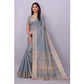 Sophisticated Silk Blend Woven Saree With Blouse Piece