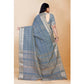 Sophisticated Silk Blend Woven Saree With Blouse Piece