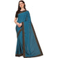 Gracious Chiffon Self Design Saree With Blouse Piece