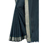 Gracious Cotton Blend Plain Saree With Blouse Piece