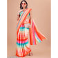 Fantastic Crepe Digital Print Saree With Blouse Piece