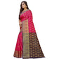 Appealing Silk Blend Woven Saree With Blouse Piece