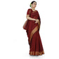 Dazzling Cotton Silk Self Design Saree With Blouse Piece