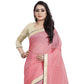 Charming Cotton Silk Checkered Saree With Blouse Piece