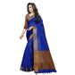 Dazzling Cotton Silk Self Design Saree With Blouse Piece