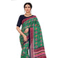 Fabulous Georgette Floral Print Saree With Blouse Piece