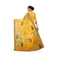Fabulous Georgette Floral Print Saree With Blouse Piece