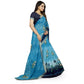Fabulous Georgette Floral Print Saree With Blouse Piece