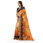 Fabulous Georgette Floral Print Saree With Blouse Piece