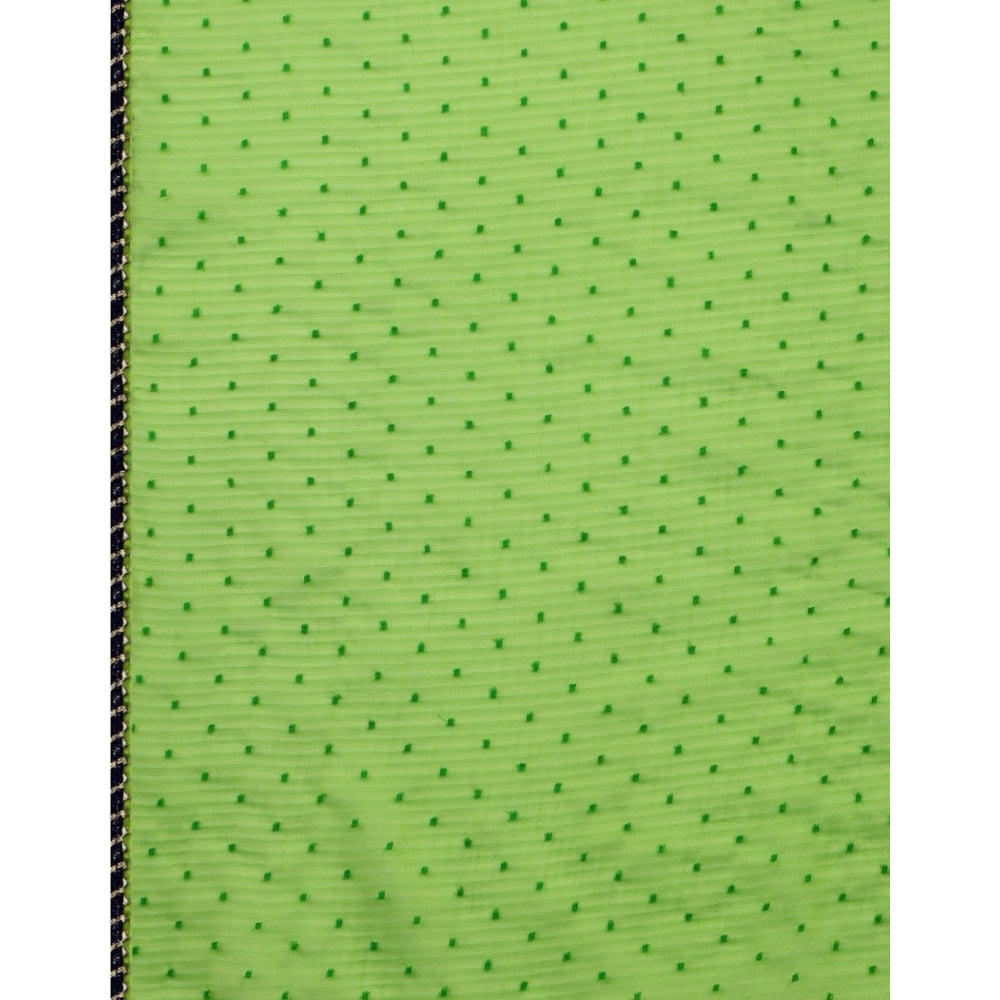 Incredible Silk Blend Embellished Saree With Blouse Piece