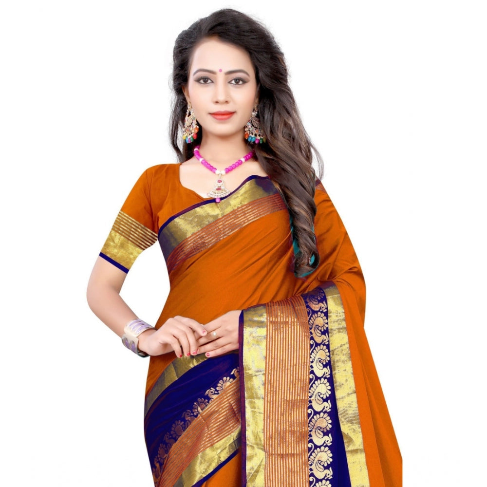 Glorious Jacquard Woven Saree With Blouse Piece