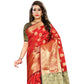 Tremendous Jacquard Woven Saree With Blouse Piece
