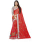 Facinating Cotton Silk Embroidered Saree With Blouse Piece