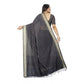 Gracious Cotton Blend Plain Saree With Blouse Piece