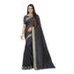 Gracious Cotton Blend Plain Saree With Blouse Piece