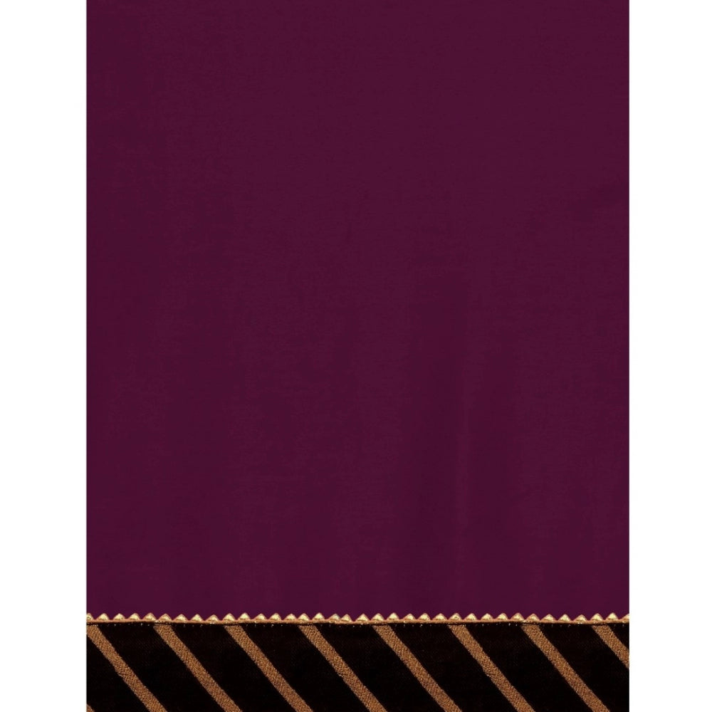 Gracious Chiffon Self Design Saree With Blouse Piece