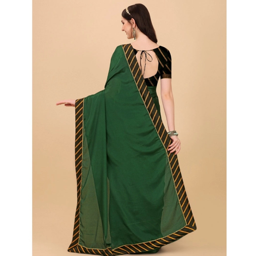 Gracious Chiffon Self Design Saree With Blouse Piece