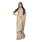 Gracious Cotton Blend Plain Saree With Blouse Piece