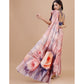 Fantastic Crepe Digital Print Saree With Blouse Piece