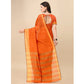 Delightful Cotton Silk Striped Saree With Blouse Piece